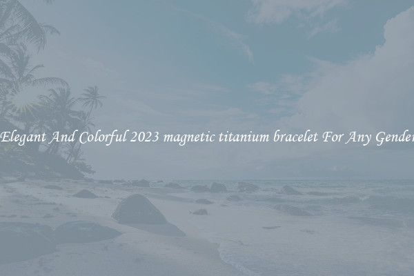 Elegant And Colorful 2023 magnetic titanium bracelet For Any Gender