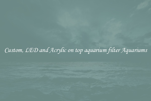 Custom, LED and Acrylic on top aquarium filter Aquariums