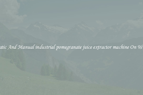 Automatic And Manual industrial pomegranate juice extractor machine On Wholesale