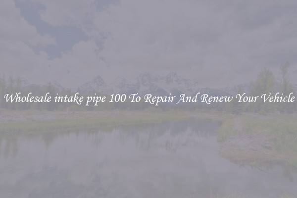 Wholesale intake pipe 100 To Repair And Renew Your Vehicle