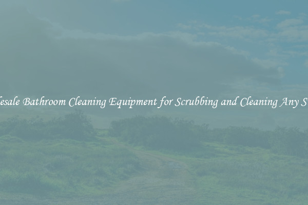 Wholesale Bathroom Cleaning Equipment for Scrubbing and Cleaning Any Surface