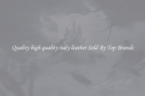 Quality high quality italy leather Sold By Top Brands