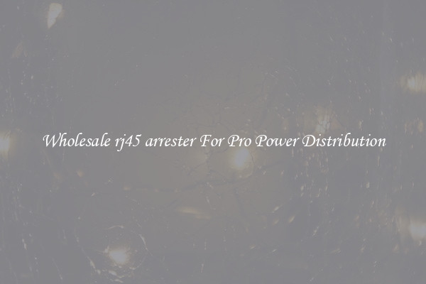 Wholesale rj45 arrester For Pro Power Distribution
