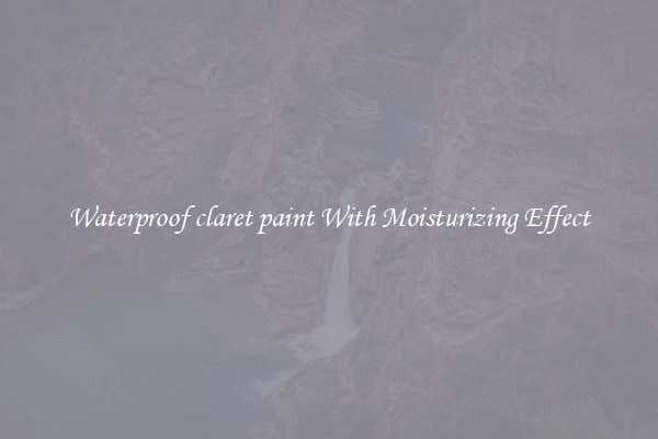 Waterproof claret paint With Moisturizing Effect