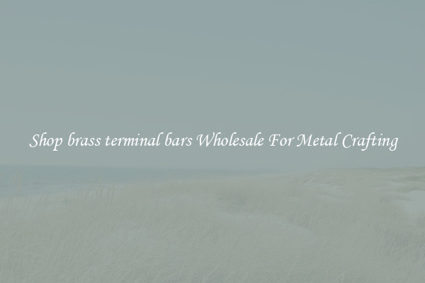 Shop brass terminal bars Wholesale For Metal Crafting